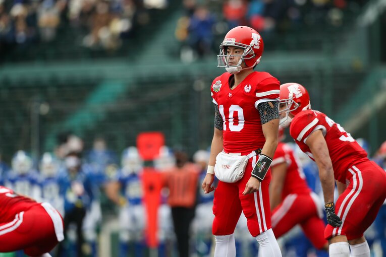 1年時にはルーキーながら名門のエースQBを務め、27年ぶりの日本一にも輝いた林。一方で、その後は「悪質タックル問題」禍に巻き込まれていく　©Naoki Kitagawa