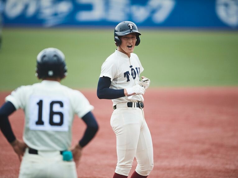 大阪桐蔭2年・松尾汐恩　©Yuki Suenaga