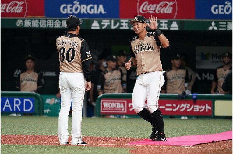 日本ハム時代の大田（巨人時代は写真をクリックしていくと見られます）©Hideki Sugiyama