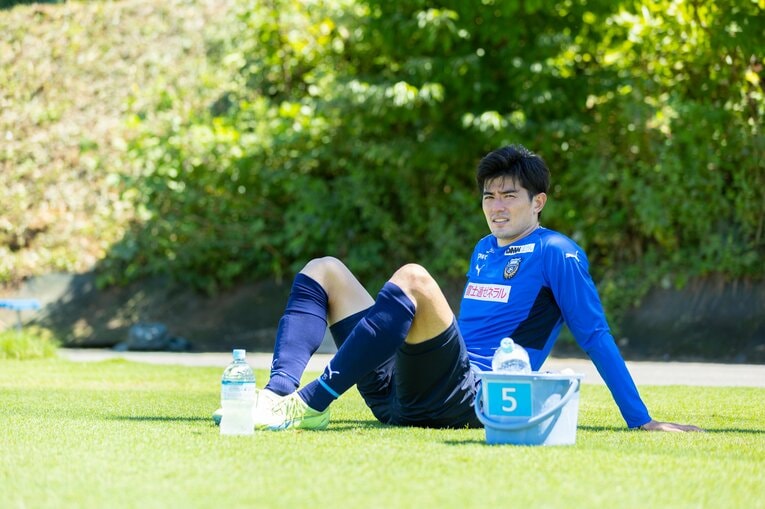 川崎フロンターレでの練習風景　©KAWASAKI FRONTALE