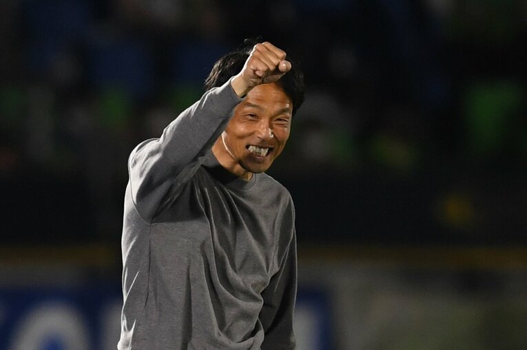 湘南ベルマーレを率いる山口智監督。ガンバ大阪では「コーチと選手」の間柄だった　©Masashi Hara/Getty Images