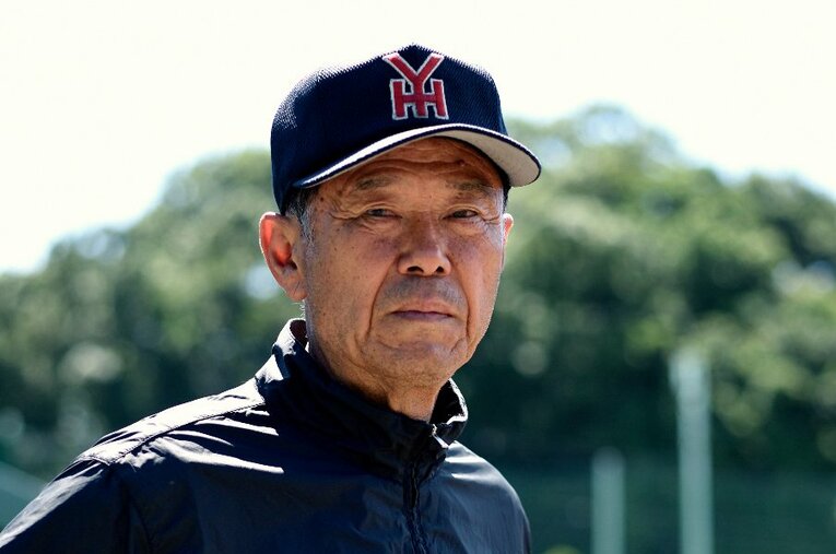 横浜高校の監督として春3回、夏2回の甲子園優勝を果たした渡辺元智さん。写真は監督ラストイヤーとなった2015年に撮影 ／ photograph by Takashi Shimizu