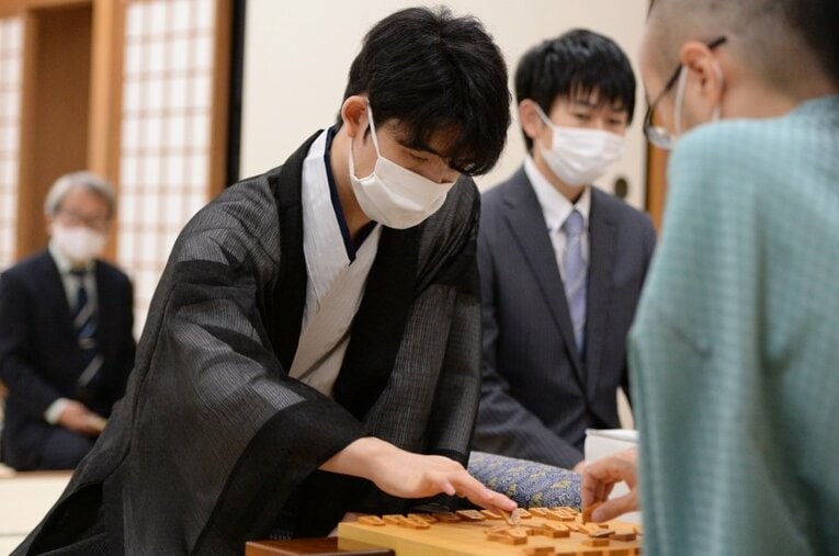 藤井聡太（代表撮影）／棋聖戦第4局 ／ photograph by 日本将棋連盟