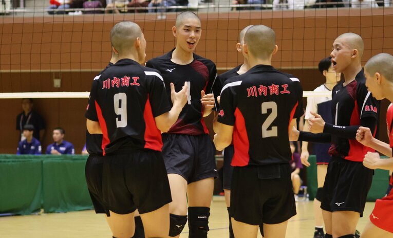 将来が期待される川内商工・田中洸（筆者撮影）