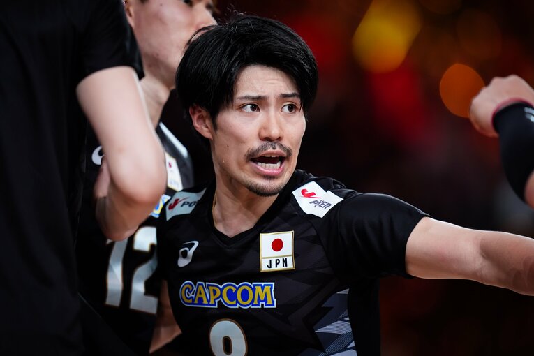 関田誠大（VNLスロベニア戦）　©︎Volleyball World