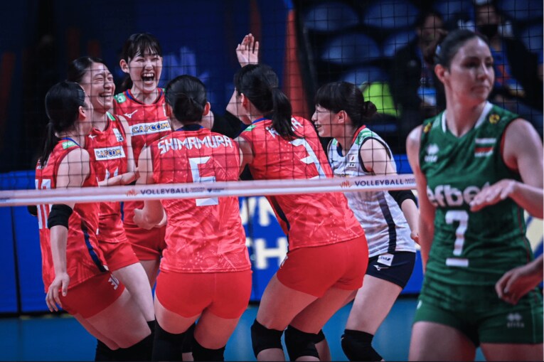 ネーションズリーグ予選ラウンド・ブルガリア戦　©︎FIVB