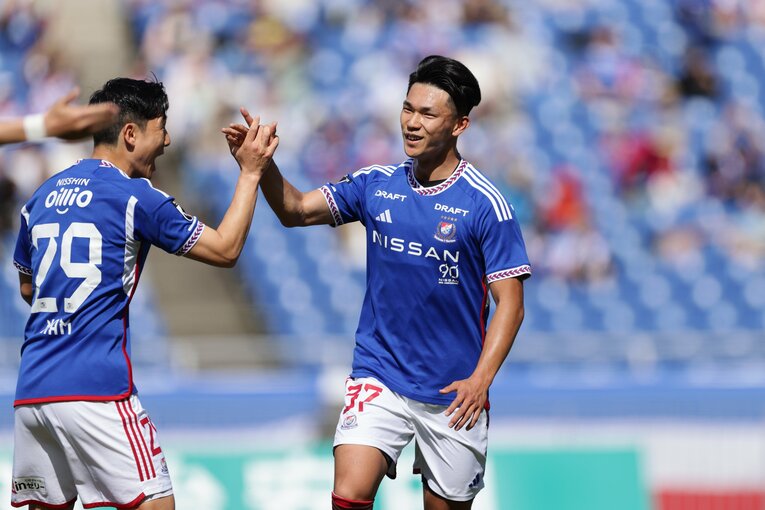 デビュー2戦目の湘南戦でJ初ゴールを決めた（2024年4月13日）©︎J.LEAGUE
