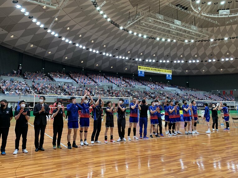 今年5月の黒鷲旗全日本男女選抜バレーボール大会を最後に、休部となったFC東京　©︎Noriko Yonemushi