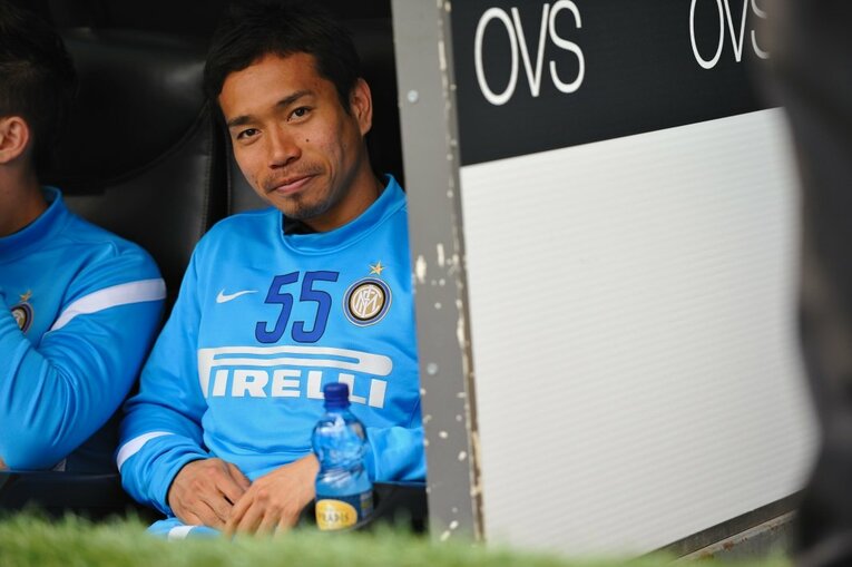 インテル時代の長友　©Sports Graphic Number