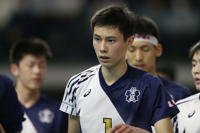 東山高校時代の高橋藍　©︎AFLO SPORTS