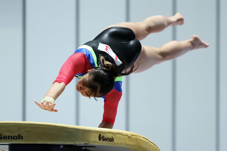 跳馬のスペシャリスト・牛奥小羽　©Getty Images