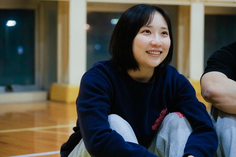 高校時代もチアリーディング部だったものの、コロナ禍で不完全燃焼だったという内田　©Wataru Sato