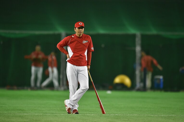 夫の緒方孝市は、2016〜18年に広島カープを3連覇に導いた名将 ©Hideki Sugiyama