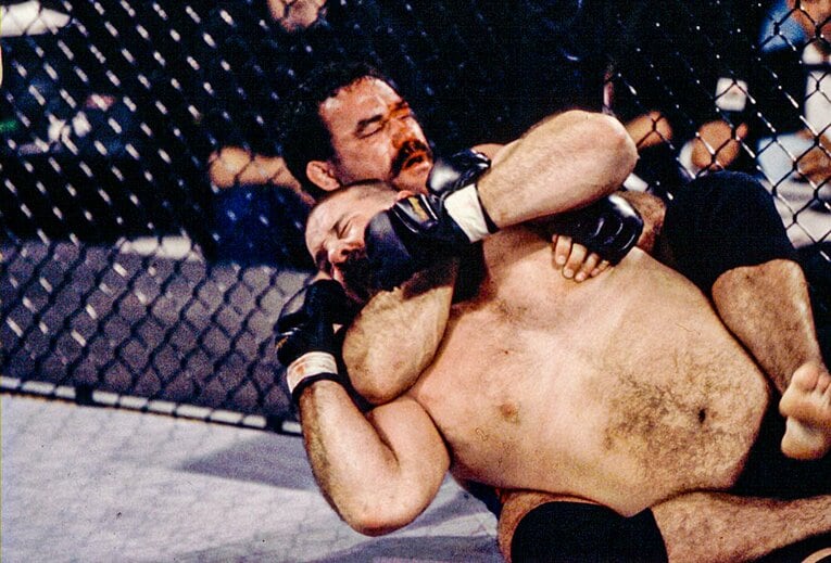 『Ultimate Ultimate 1996』。トーナメント決勝ではタンク・アボットをチョークスリーパーで撃破した