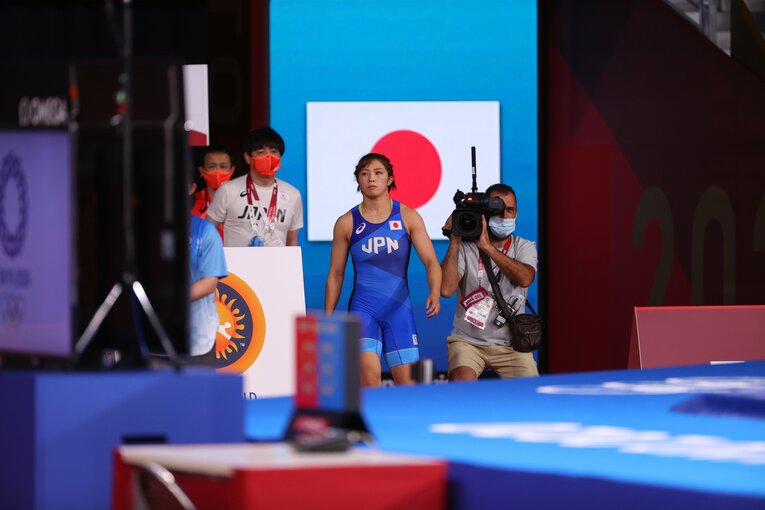 決勝の舞台に登場した友香子