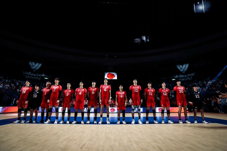 ネーションズリーグ ブルガリア戦　©︎FIVB