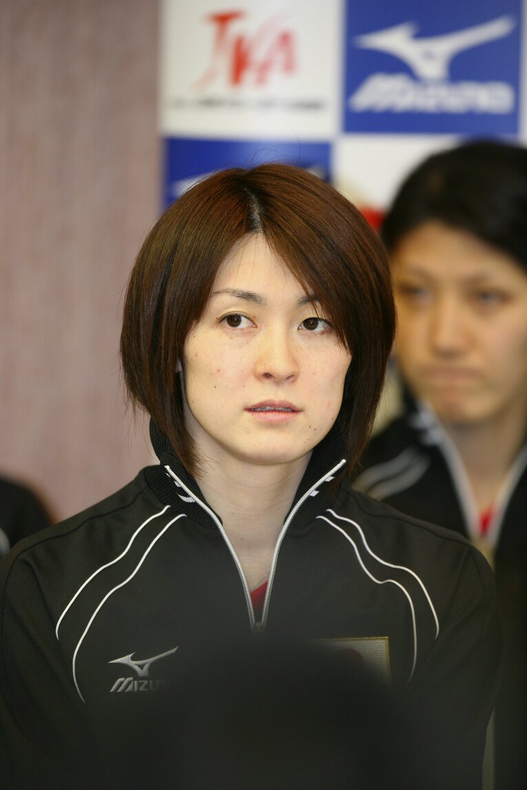 バレーボール日本代表としても活躍した菅山かおる　©BUNGEISHUNJU