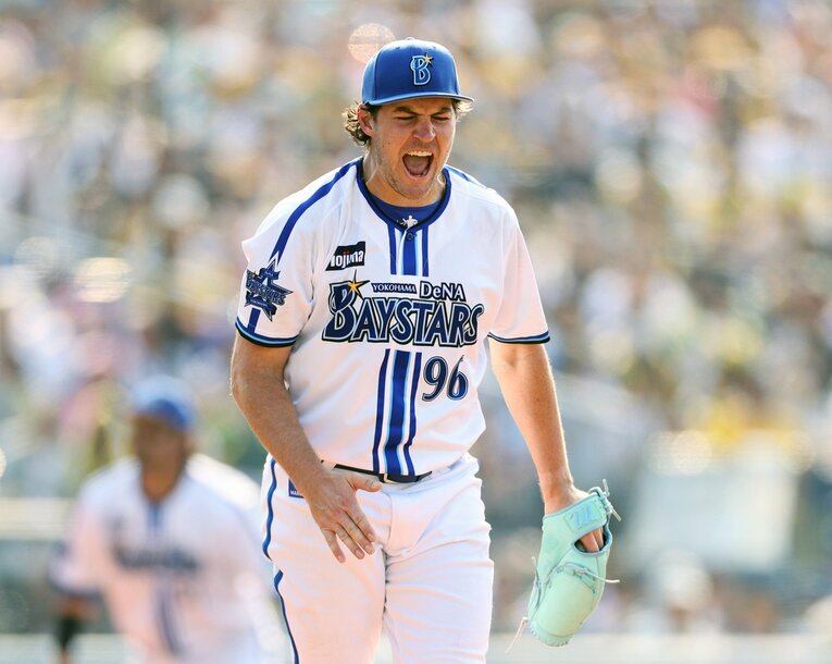 絶叫するバウアー　©JIJI PRESS