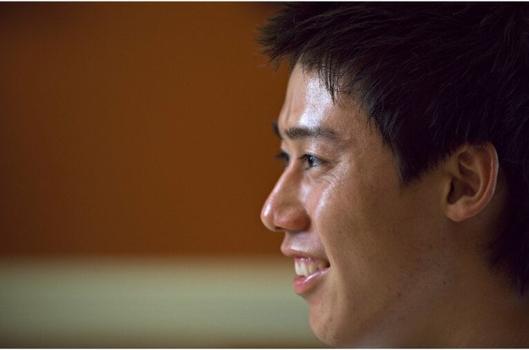 2008年の錦織　©Takuya Sugiyama