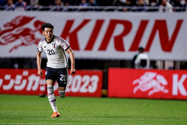 23年3月のコロンビア戦　©Kiichi Matsumoto/JMPA