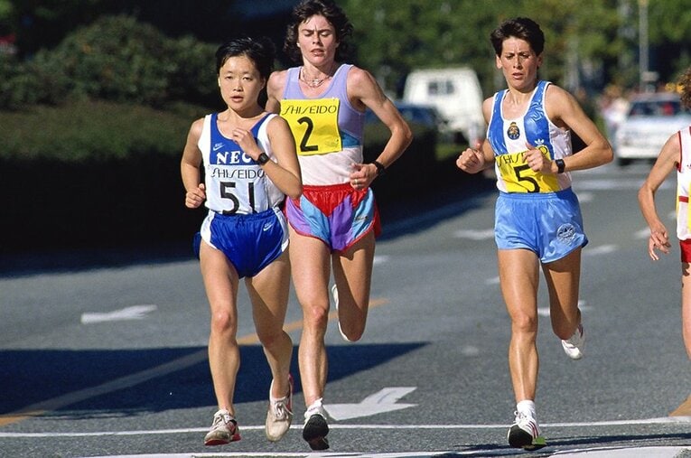 増田明美 ／ photograph by Shinichi Yamada/AFLO