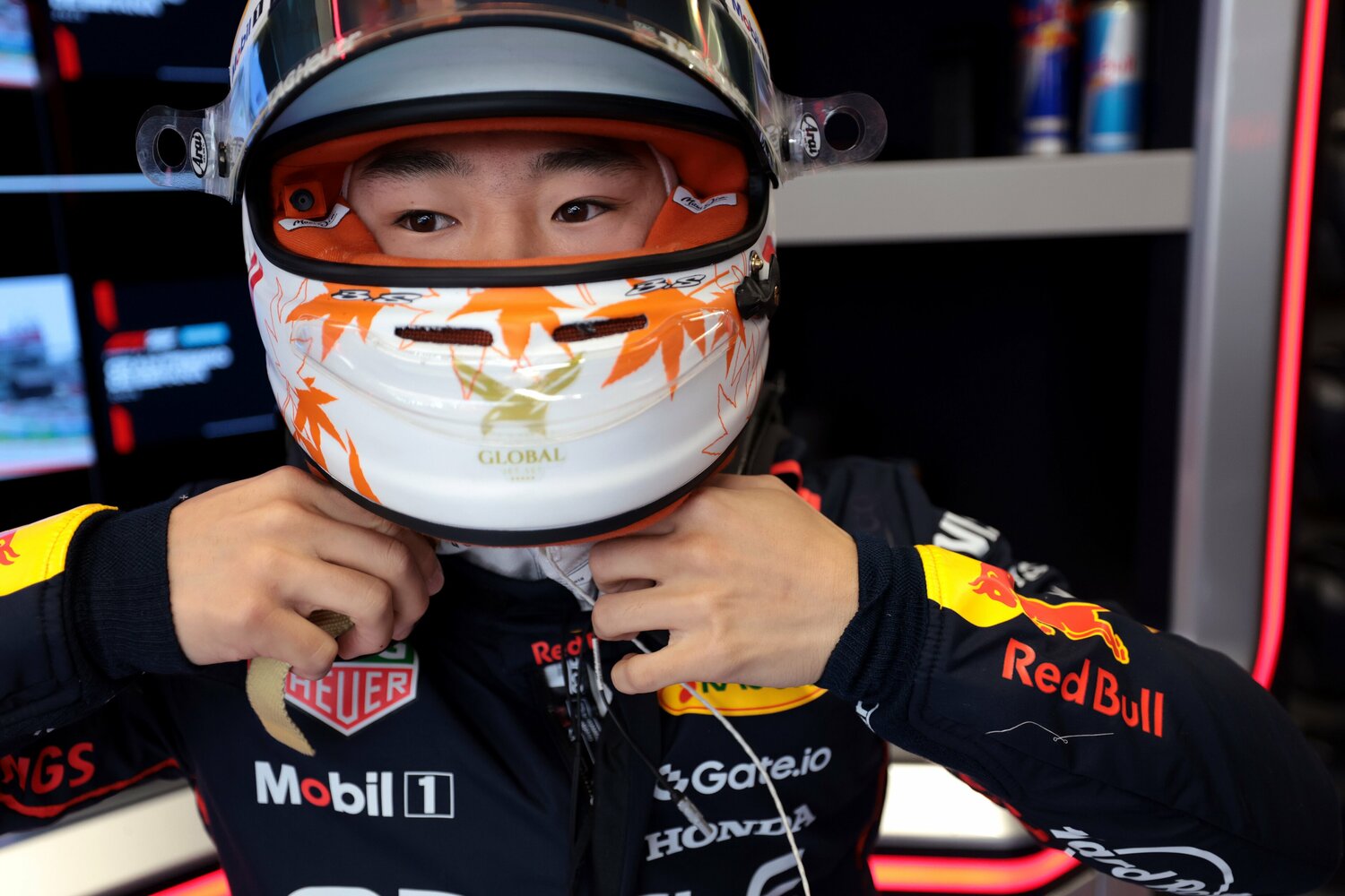 レッドブルでは厳しいレースが続く角田　©Getty Images / Red Bull Content Pool