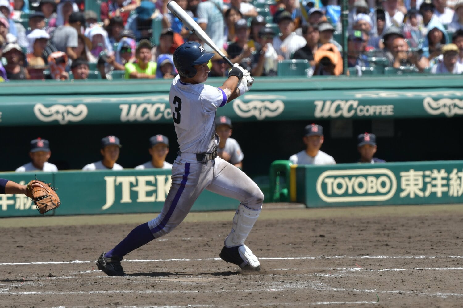 2018年夏、3回戦の横浜戦で起死回生の決勝弾を放った高橋佑輔 ©Hideki Sugiyama