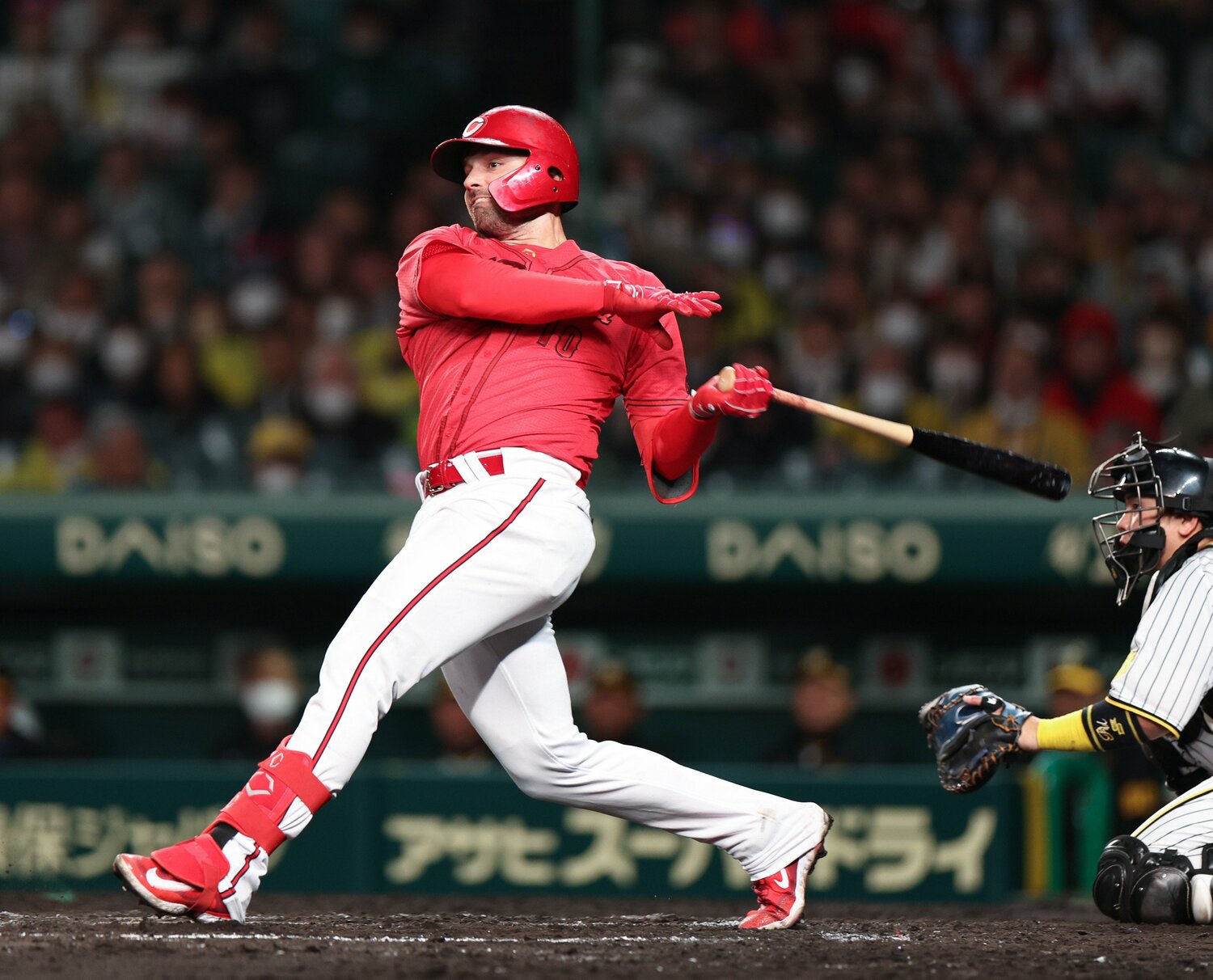 不動の4番として期待のかかる2年目のマクブルームだが、昨年の活躍からすると物足りない成績　©JIJI PRESS