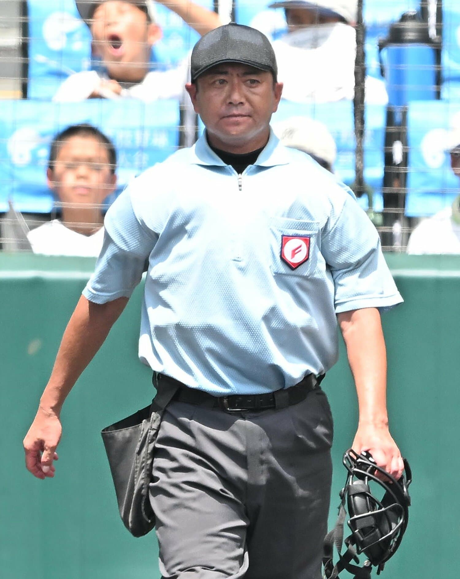 昨年夏の甲子園。金丸の父・雄一さんの“ラストゲーム”となった準々決勝、智弁学園ー京都国際の試合で　©︎SANKEI SHIMBUN
