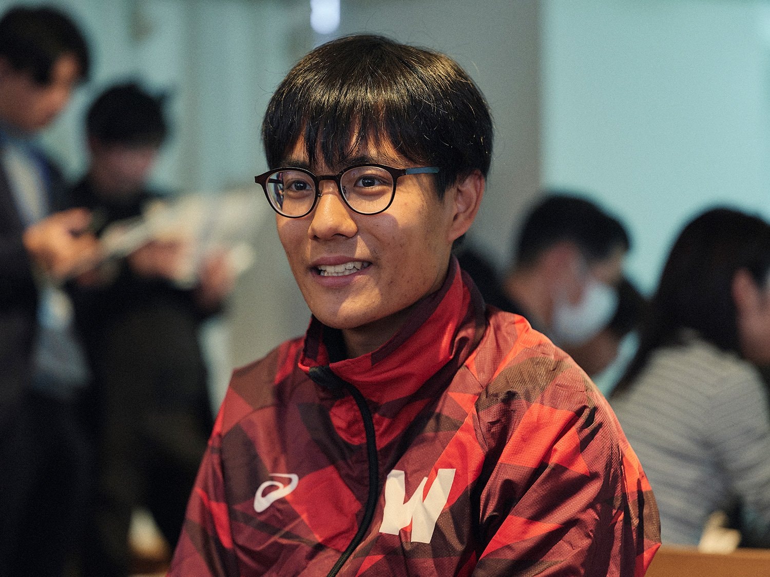 小学生の頃からアシックスを愛用する早大の工藤慎作(3年) ©Yuki Suenaga