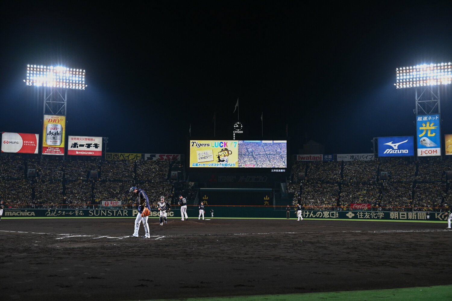 甲子園は圧倒的に阪神ホームの雰囲気だった　©Nanae Suzuki