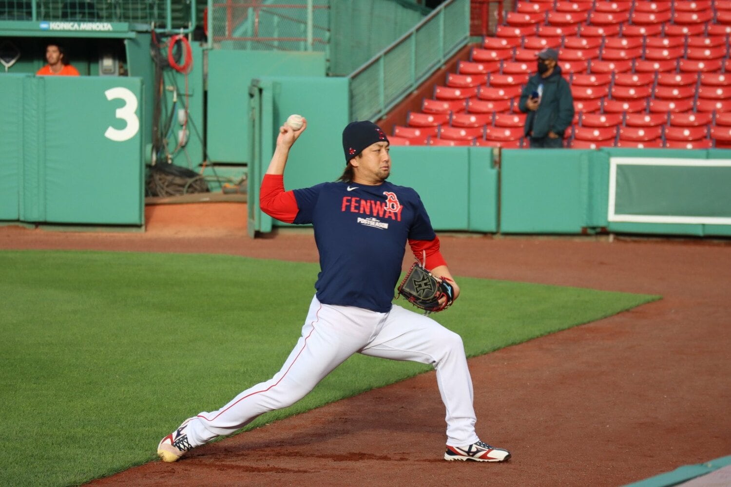 レッドソックス時代の澤村　©Yuki Yamada