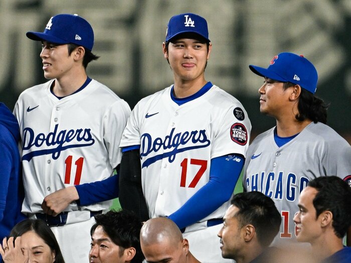 「さ、375万円」大谷翔平の初安打球だけでなく…「今永昇太の第1球が197万円、山本由伸ネームプレートは88万円」メジャー開幕戦グッズがお宝化＜Number Web＞ photograph by Nanae Suzuki