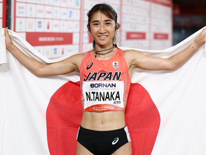 「中途半端な時間を過ごして…」陸上・田中希実がアジア大会で“異例の挑戦”を選んだワケは？「“世界”を実感できた」レース後に語った言葉の真意＜Number Web＞ photograph by JIJI PRESS