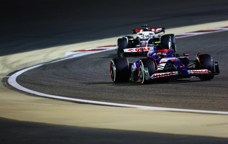 角田裕毅が走らせる、ビザ・キャッシュアップRBの2024年の新車VCARB 01　©Getty Images / Red Bull Content Pool