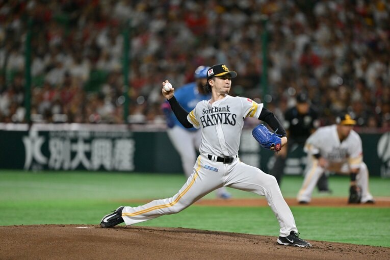 ［第3戦］古巣相手に力投を見せる上沢　©Hideki Sugiyama