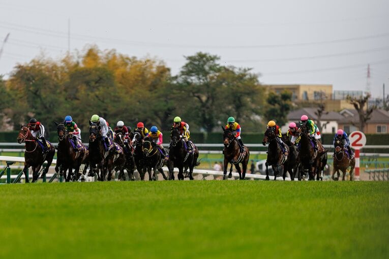 皐月賞、1周目のゴール前　©Kiichi Matsumoto