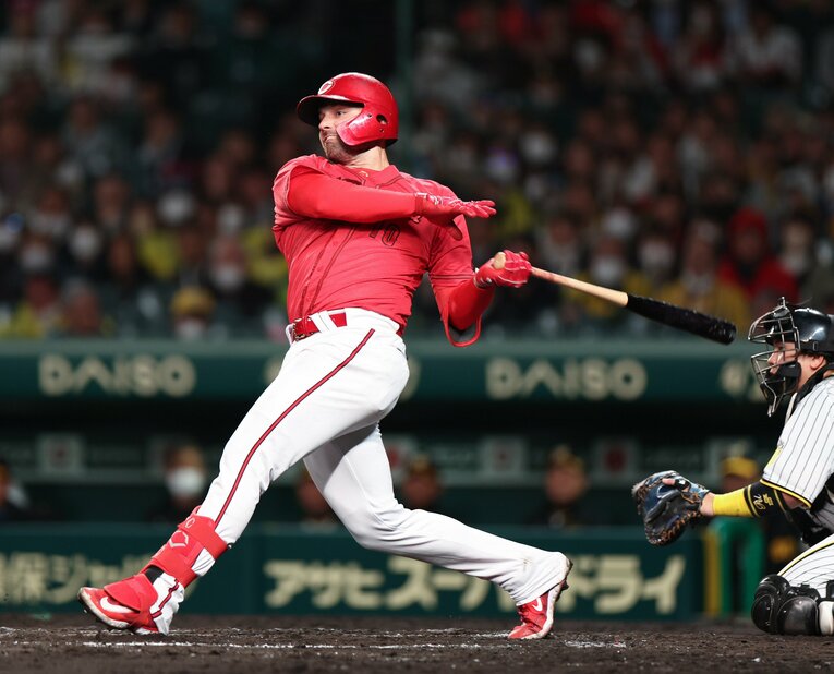 不動の4番として期待のかかる2年目のマクブルームだが、昨年の活躍からすると物足りない成績　©JIJI PRESS