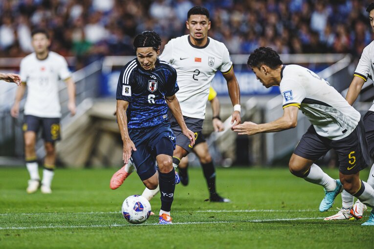 中国ファンを“絶望”させる2ゴールを奪った南野拓実　©Kiichi Matsumoto