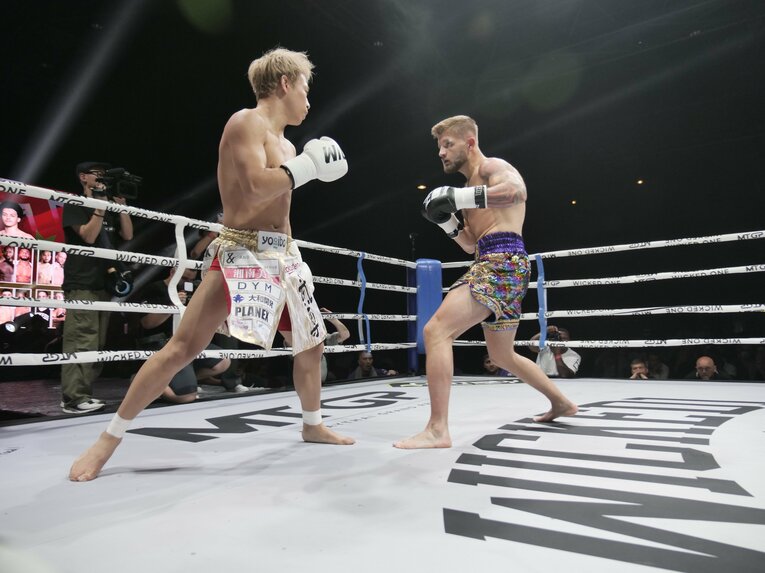 1年ぶりの復帰戦となったベイリー・サグデン戦　©ABEMA