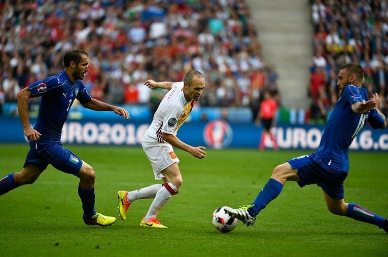 国際大会のイタリアは侮れない。今回もまた、その鉄則を欧州に知らしめるプレーぶりだった。 ／ photograph by Takuya Sugiyama