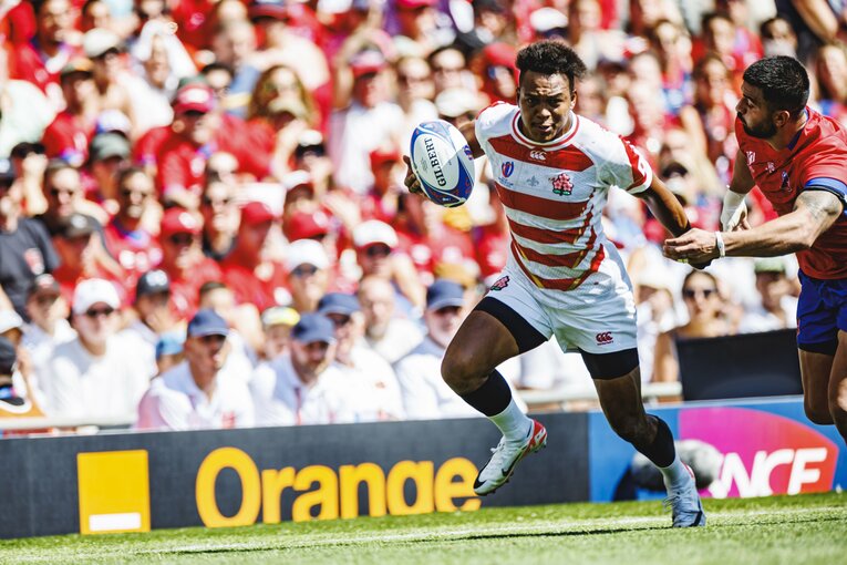 2019年W杯では初戦でハットトリックを挙げるなど、チーム最多となる5トライを挙げた松島幸太朗。イングランド戦での活躍が期待される　©︎Kiichi Matsumoto