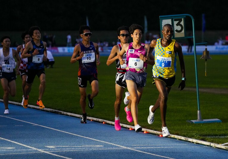 五輪前の最終調整レースのホクレン記録会ではラストスパートで異次元のキレを見せた　©Satoshi Wada