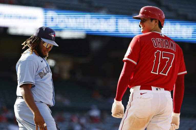 ゲレーロJr.と大谷　©Getty Images