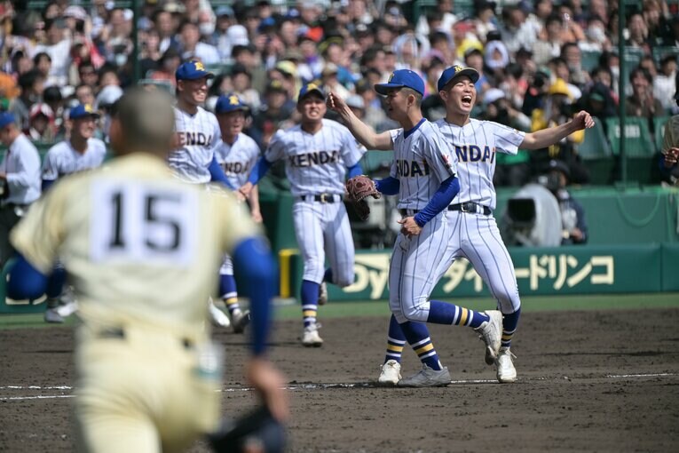 準決勝の様子…決勝進出を決めた健大高崎　©Hideki Sugiyama
