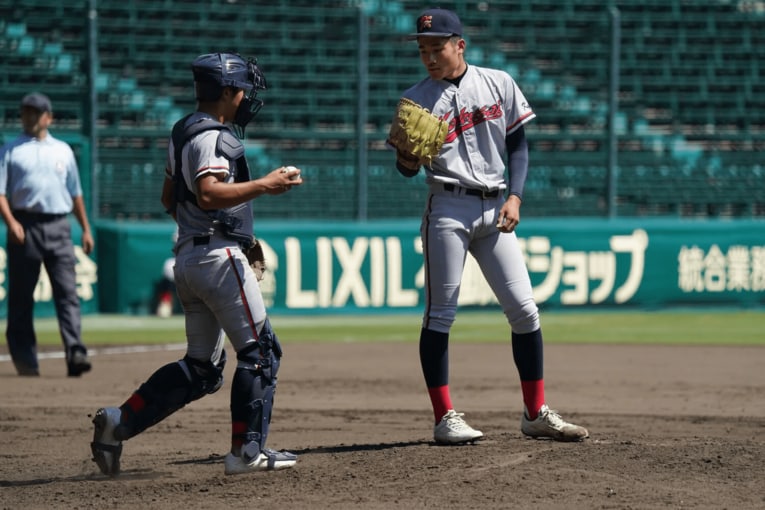 昨夏4強の京都国際。センバツ辞退を乗り越え、エース森下の躍進に期待がかかる　©Hideki Sugiyama