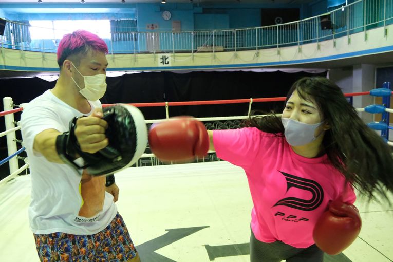 公開練習の様子