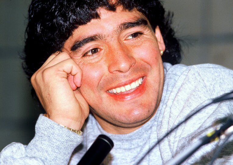 1987年のマラドーナ　©Sports Graphic Number