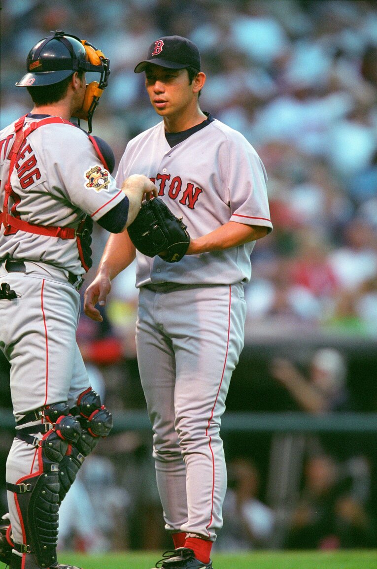 レッドソックス時代の野茂英雄（2001年）©︎Koji Asakura