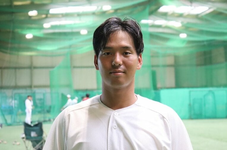 あの大阪桐蔭「最強世代」のキャプテン・中川卓也。早稲田大4年の今、インタビューを実施した ／ photograph by Genki Taguchi